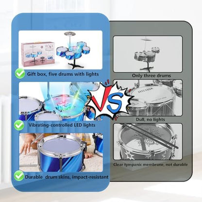 PaLeyFer musical toys for boys and girls highlighting the four integrated interactive lights