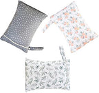 Happy Flute wet bag showing secure zipper closure detail