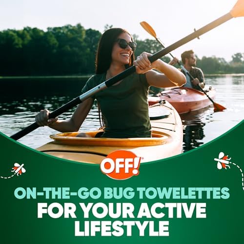 Unscented heavy duty insect repellent wipes for face and neck application