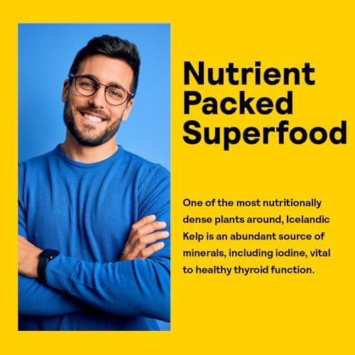 Nature's Life Icelandic Kelp iodine supplement packaging details