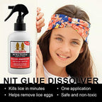Back label of Lice Sisters lice treatment showing ingredients and directions