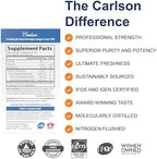 Carlson liquid fish oil nutritional supplement label details