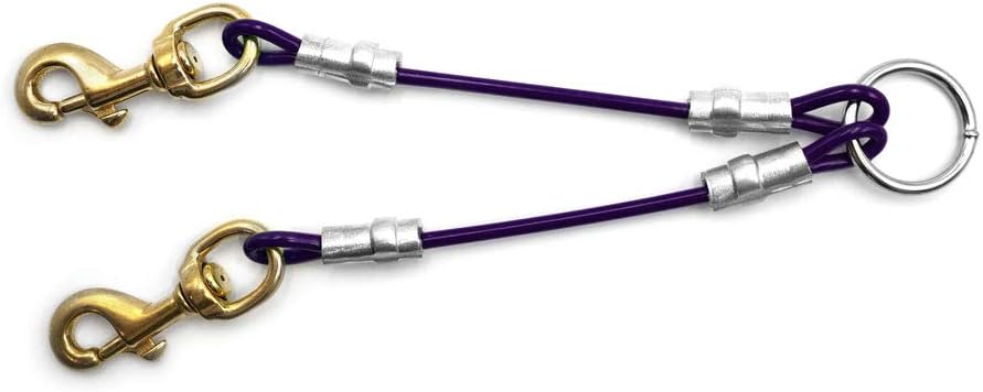 Tangle-free triple dog walker coupler from Outdoor Dog Supply close-up view.