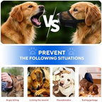 Adjustable nylon straps on the Evollax premium large canine behavior training muzzle.