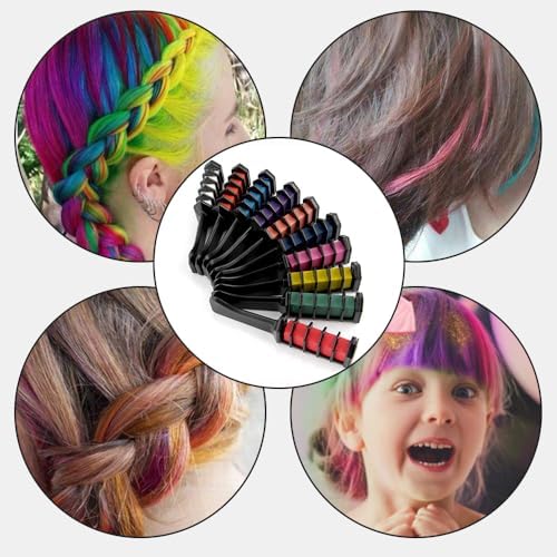 Authentic USA imported hair chalk comb kit for DIY hair