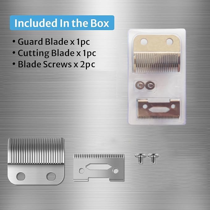 Professional hair clipper blade replacement kit components