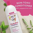 Anti-lice hair conditioner with peppermint oil for natural lice defense.