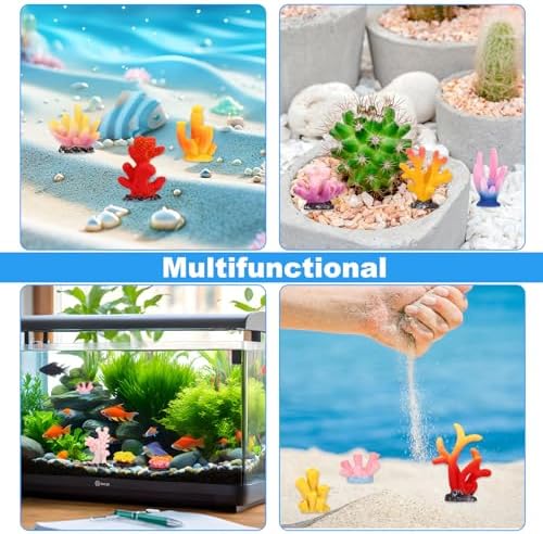 Small durable faux coastal reef decorations for home bonsai arrangements