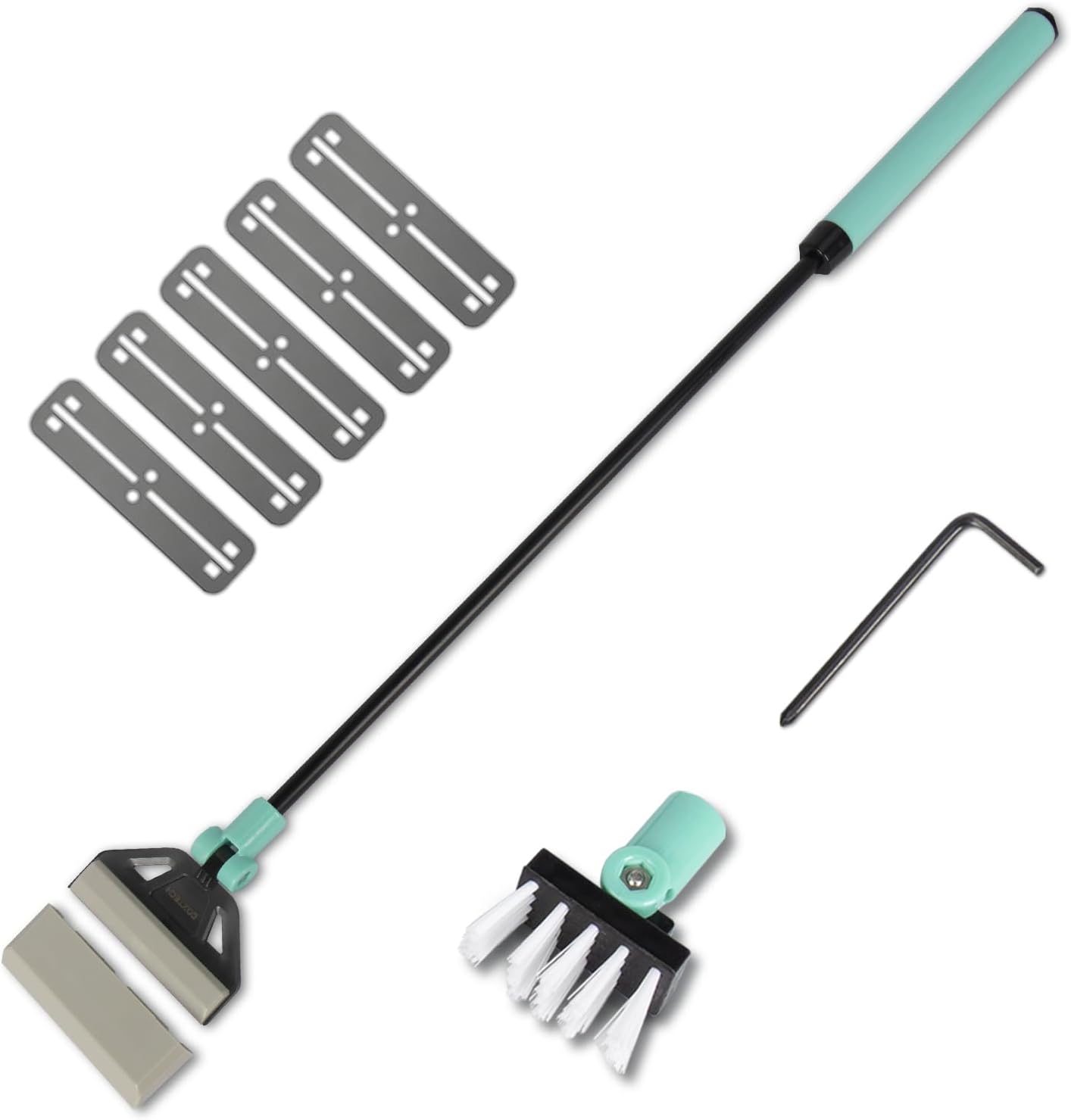 UPETTOOLS imported fish tank cleaning kit tube brush tool close up view.
