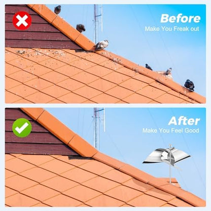 Greenight bird deterrent installed on a rooftop for bird control