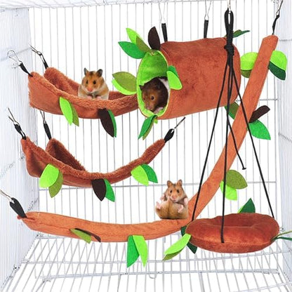 Hamiledyi small animal hanging stump tunnel accessory