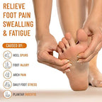 Pair of copper-infused compression braces for fallen arches and foot pain.