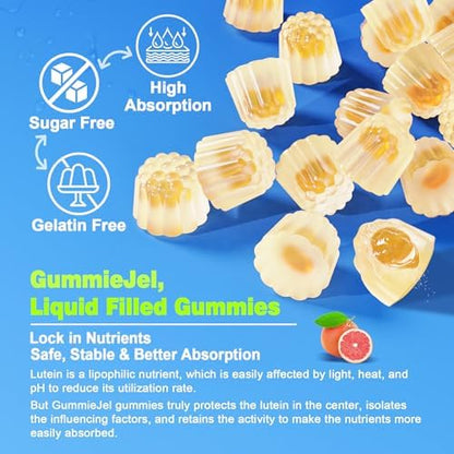 Liquid filled gummy technology illustration for Lilicare supplements