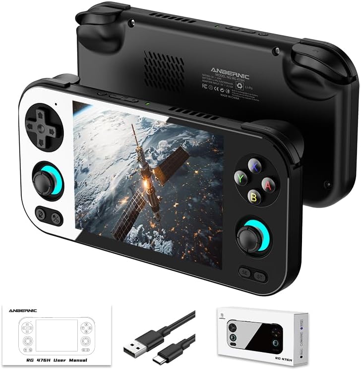Ayhgicxt Anbernic RG476H retro handheld game console front view