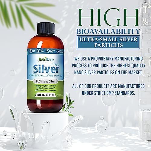 NutriNoche one gallon colloidal silver container size comparison