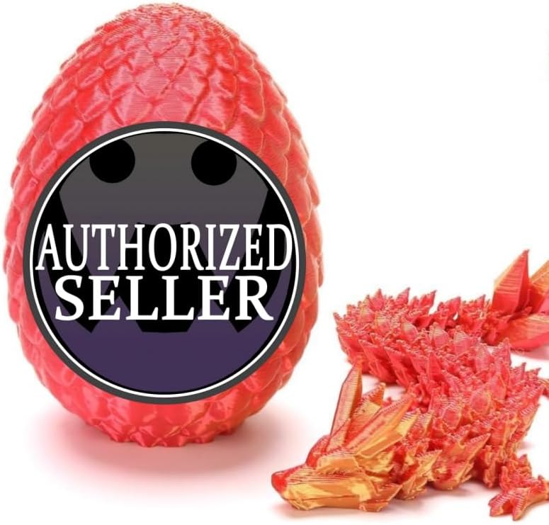 Four colorful mystery dragon eggs crafted from premium lightweight plastic displayed on a table