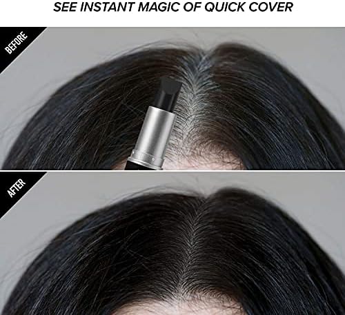 RED by Kiss Quick Cover Root Touch Up Stick, Water-Resistant Temporary Gray Hair Concealer with Brush for Roots and Beard, Long-Lasting Coverage, Easy Application (2 Pack, Black) - Image 5