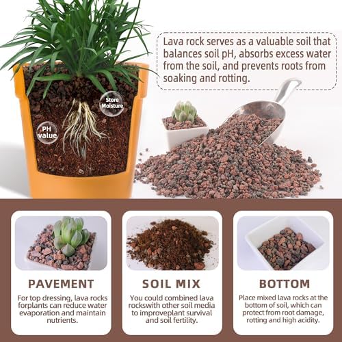 Volcanic rock gravel mixed into bonsai potting soil