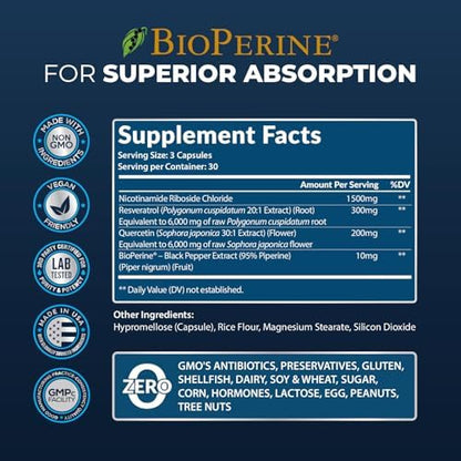 Rainbow Nutrients NAD plus supplement 90 count bottle lifestyle display