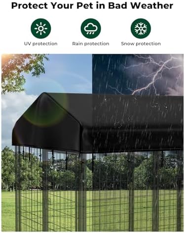PawGiant outdoor pet playpen roof cover close up of adjustable windproof straps