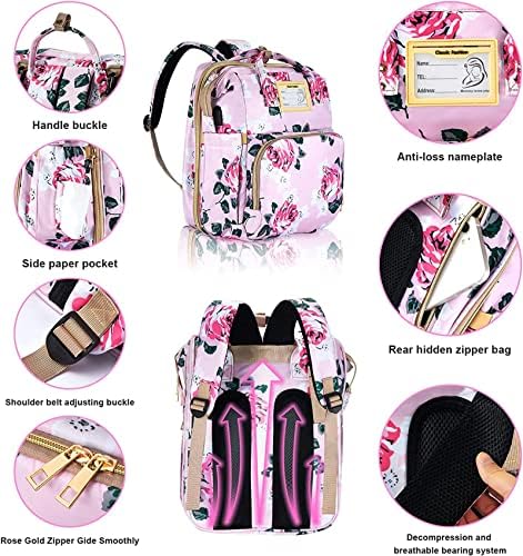 GurZinn travel backpack showing internal storage pockets