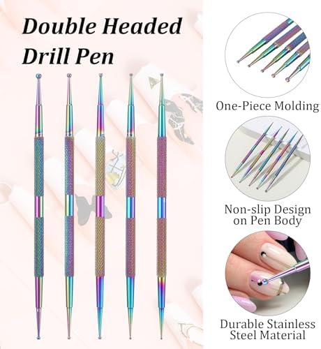 ValueBargain nail dotting tools showing variety of ball tip sizes