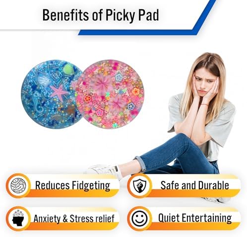Portable pocket sized generic picky pads for adult anxiety relief