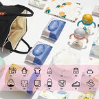 Femuar maternity nappy bag showing main storage compartments