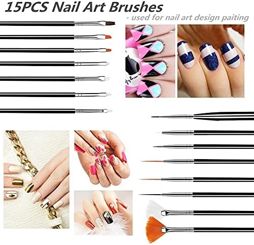 Fulinjoy 5 piece double ended nail art dotting pens