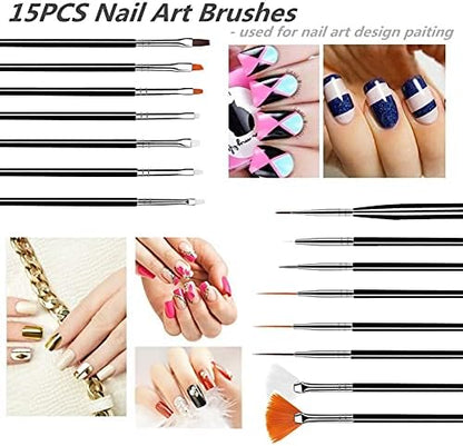 Fulinjoy 5 piece double ended nail art dotting pens