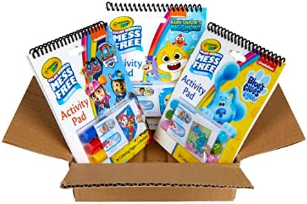 Crayola mess free coloring set with Paw Patrol Baby Shark and Blues Clues markers