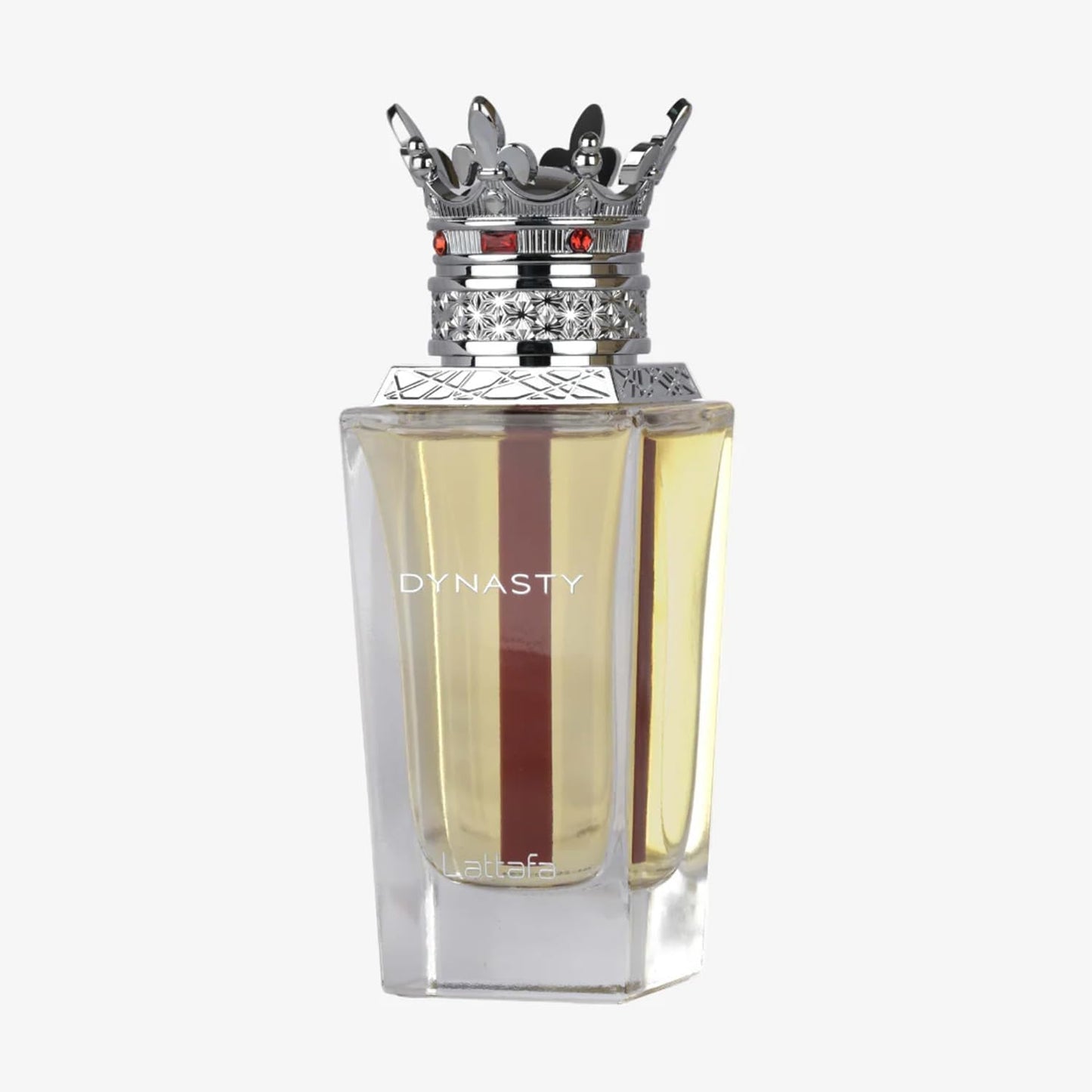 Lattafa Dynasty Eau de Parfum unisex fragrance front view premium glass bottle