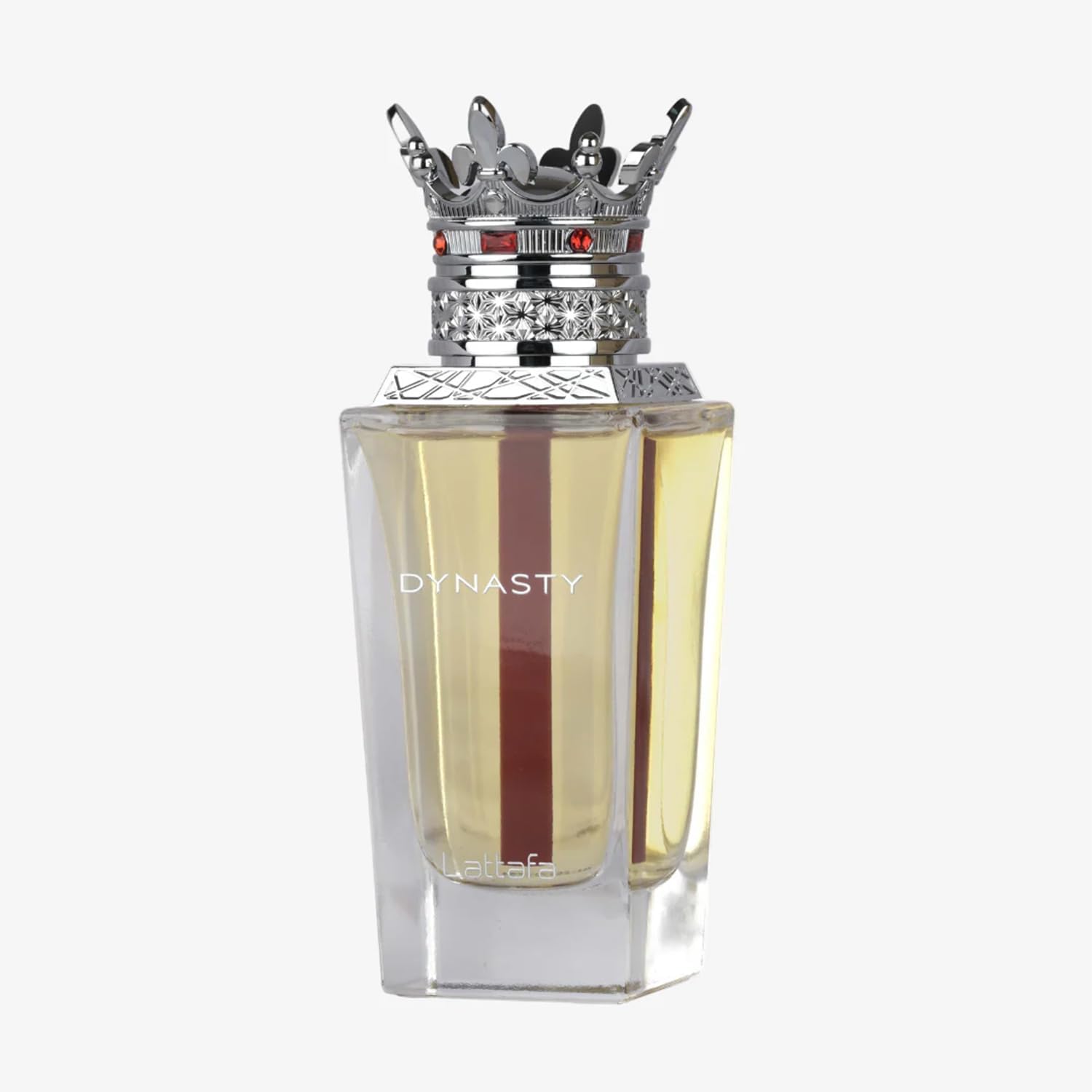 Lattafa Dynasty Eau de Parfum unisex fragrance front view premium glass bottle