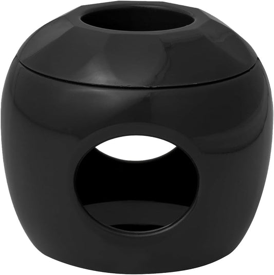 Driddle door knob baby safety cover front view black child proof lock
