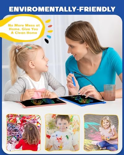 Portable LCD writing board with erase button and lock switch