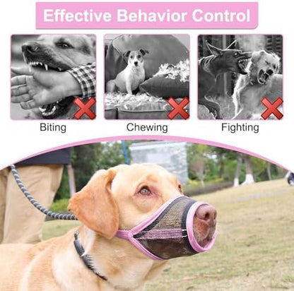 Luckypaw pink muzzle for small breeds packaging