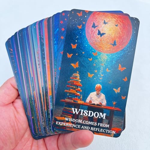 GZXINKE Cosmic Oracle Cards, Universe Message Oracle Cards for Beginners, Inner Strength, Spiritual Guidance Oracle Deck, Universal Wisdom for Daily Use, Readings, and Meditation - Image 8