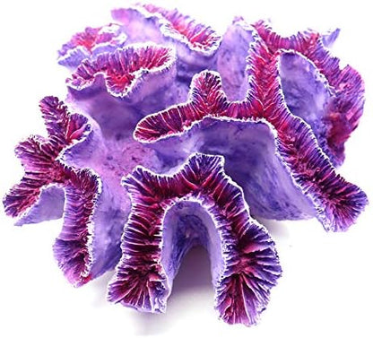 Saltwater and freshwater safe purple coral aquascaping piece