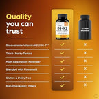 Sandhu's Vitamin D3 5000 IU capsules lifestyle and product display