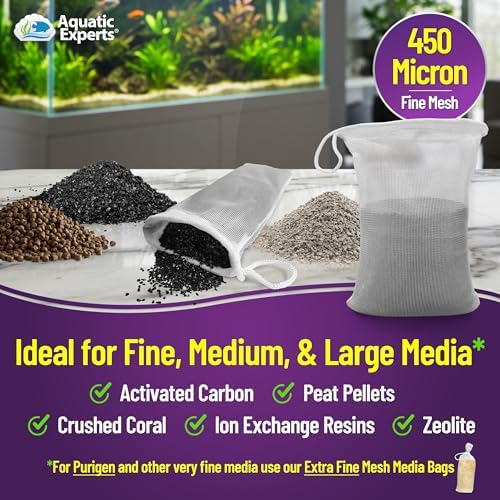 Aquatic Experts 450 micron mesh filter pouches for carbon