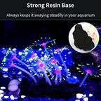 Uniclife glowing coral ornament under blue lighting