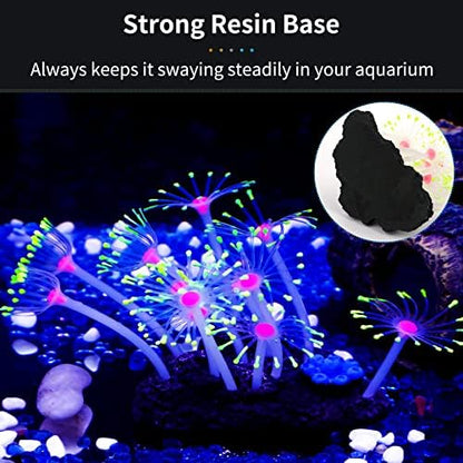 Yellow artificial aquarium plant decoration packaging and retail contents.