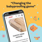 Authentic CalMyotis baby proofing guards packaging