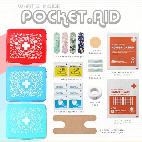 Twelve pack of EVERLIT mini first aid kits for bulk emergency preparation.