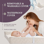 Modera contoured changing mat safety strap and non slip bottom