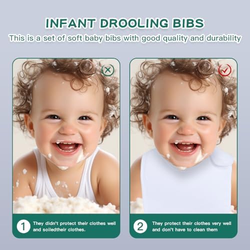 Lazyrhino baby bibs showing absorbent fabric texture