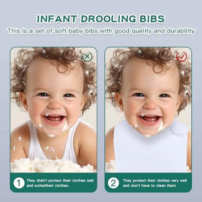 Lazyrhino baby bibs showing absorbent fabric texture