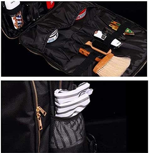 NADAENMF mobile hairdresser tool storage case showcasing the integrated laptop sleeve compartment.