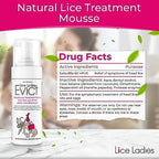 Homeopathic lice and nit treatment bottle with peppermint oil