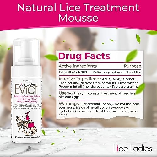 Homeopathic lice and nit treatment bottle with peppermint oil